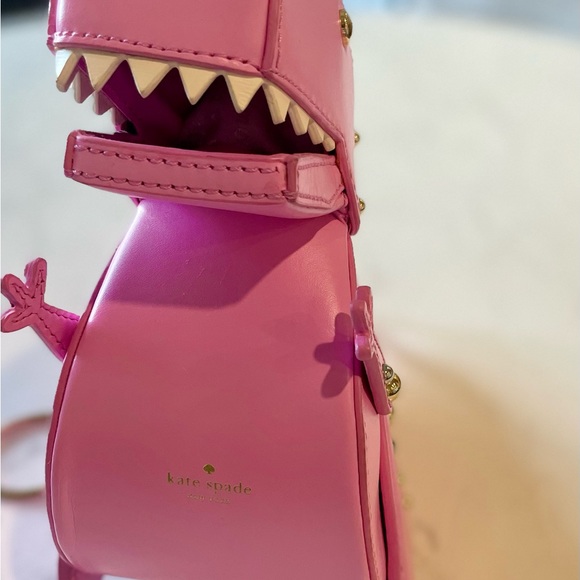 Kate Spade Novelty T-REX Crossbody Bag Dinosaur PINK - RARE - Picture 7 of 8